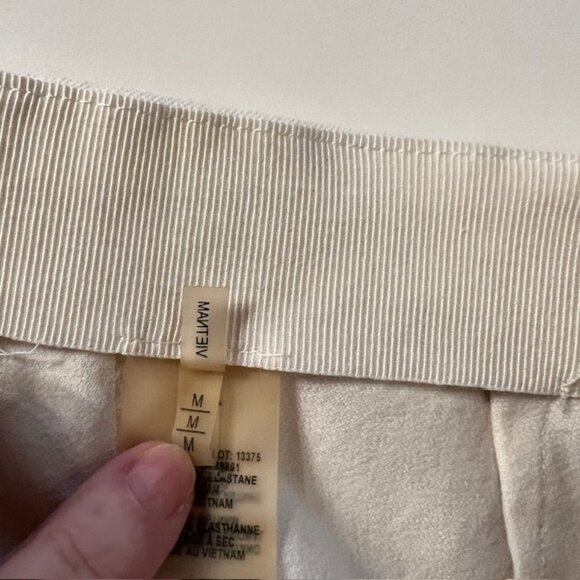 Elie Tahari Beige Slim Stretch Trousers Pants Size M Tailored Work Pant - Picture 5 of 6